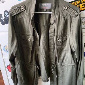 Plus size military jacket